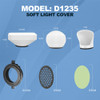Fotolux D1235 3 in 1 Soft Diffuser Kit for Round / Rectangular Flash Head