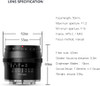 TTArtisan 50mm F1.2 APS-C Manual Focus Large Aperture Portrait Lens for Fujifilm X-mount (Black)