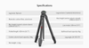 Ulanzi 3131 Zero F38 Carbon Fiber Quick Release Travel Tripod Kit