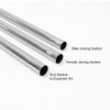 Fotolux SS-3x1m  48mm Dia Stainless Steel Hollow Tube for Paper roll / Cloth B/G support
