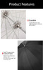 Godox UB-85W 34"/85cm Small Parabolic Umbrella (White)