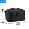 Fotolux M90 Inner Partition Padded Camera Bag - Black (26x16x15cm)