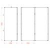 Fotolux SR500 Foldable Green Screen Background Kit (240cm tall x 420cm wide)