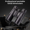 K&F Concept KF33.071 12x32 HD BAK-4 Prism IP65 Waterproof Binoculars (Black)