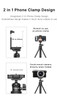 Ulanzi 2412 MT-34 Multifunctional Extendable Tripod with Phone Clamp