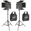 NEEWER 2x 660 40W Bi-color LED Panel Video Light Kit