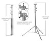 Jinbei MF-3000F Stainless Steel Light Stand 3.1m (Heavy Duty Large size)