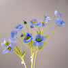 Fotolux Photo Props Artificial Poppies  60cmH x 7cmD (Light Blue)