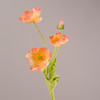 Fotolux Photo Props Artificial Poppies 60cmH x 7cmD (Sweet Peach)