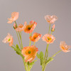 Fotolux Photo Props Artificial Poppies 60cmH x 7cmD (Sweet Peach)