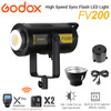 Godox 2 x FV200 200W Hybrid 2 in 1 High Speed Sync Flash LED Light Kit