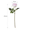 Fotolux Photo Props Artificial Flowers Real Touch Rose Full Bloom Pale Pink (9cm x 45cmH)
