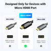 Ugreen 15841 Male Micro HDMI to Male HDMI Tethering Cable (0.5m)