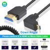 Fotolux Male Micro HDMI (Right Angle) to Male HDMI Cable (1.2m)
