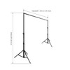 Fotolux FOTBKBH-01 ( 2.5mx3mW) Large Photo Background Support Kit