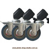Fotolux FOT75W-25L 75mm 3-in-1 Light Stand Roller Wheels Caster Set ( Fits Max. Ø25mm legs)