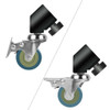 Fotolux FOT75W-25L 75mm 3-in-1 Light Stand Roller Wheels Caster Set ( Fits Max. Ø25mm legs)