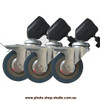 Fotolux FOT75W-22L 75mm 3-in-1 Light Stand Roller Wheels Caster Set ( Fits Max. Ø22mm legs)