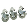 Fotolux SZ-C25 75mm 3-in-1 Light Stand Roller Wheels Caster Set ( Fits Max. Ø25mm legs)