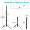 NEEWER T-Shape Background Support Stand Kit (1.5m W x 2.6m H) 