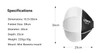 Ulanzi AS-L30 L081GBB1 30cm Mini Collapsible Lantern Softbox Diffuser Ball (Bowens Mount)