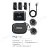 Godox WES1 KIT2 (2 TX+1 RX) 2.4GHz Lightning Wireless Microphone System with Charging Case for iOS Lightning Devices