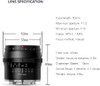 TTArtisan 50mm F1.2 APS-C Manual Focus Large Aperture Lens for Canon-M-mount (Black)