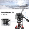 NEEWER GM30 Vert/Horz Video Tripod Fluid Head with Leveling Base