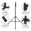 Fotolux J300C Light Stand Air Cushioned 3m Tall (Large Size)