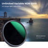 K&F Concept KF01.1272 72mm ND8-ND2000 (3-11stop) Nano-D Variable Neutral Density VND Filter