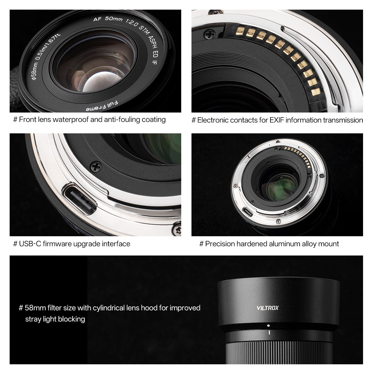 Viltrox AF 50mm F2.0 Air FE Full Frame Lens for Sony E-Mount