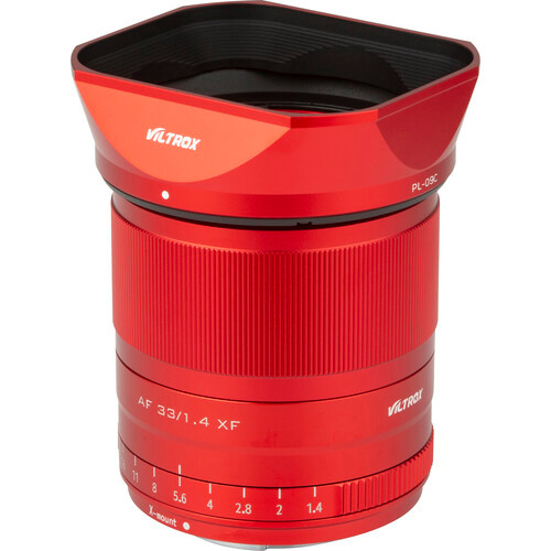Viltrox AF 33mm F1.4 XF Lens for Fujifilm X-mount (Red- Limited