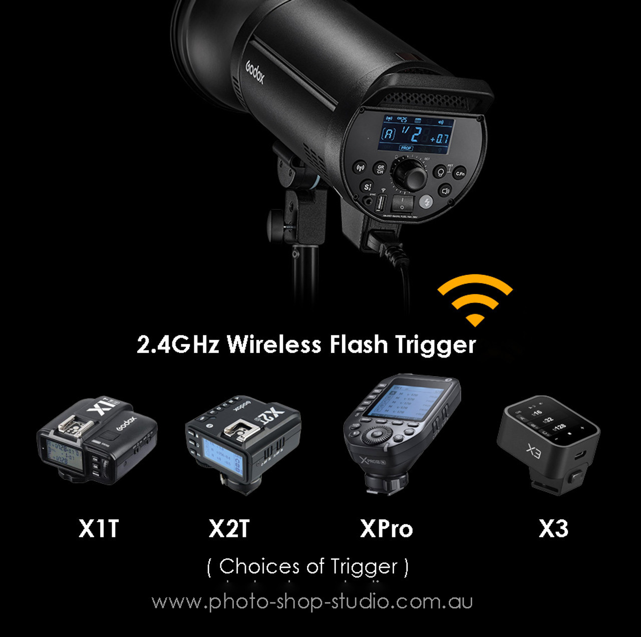 Godox SK400II-V 400Ws Studio Flash with 10W LED Modeling Lamp (5600K)