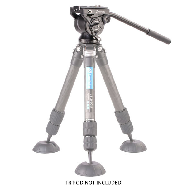 Leofoto BV-10 60mm Flat Base Video Fluid Head