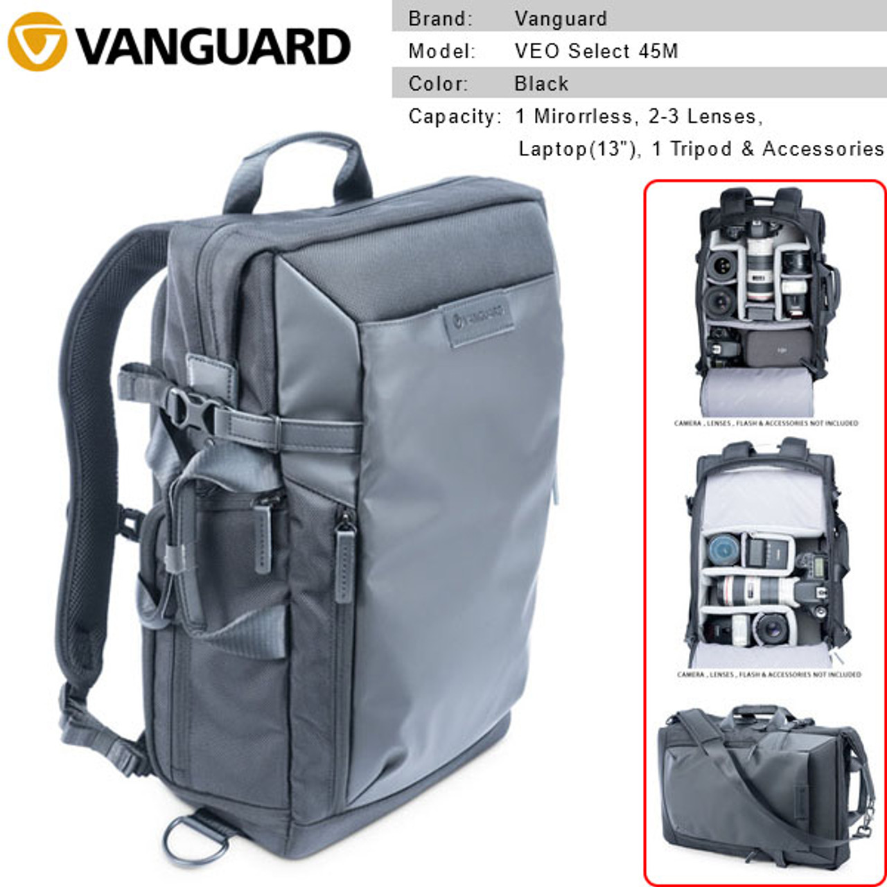 VANGUARD VEO SELECT 45M BK バックパック ブラック :3437675018