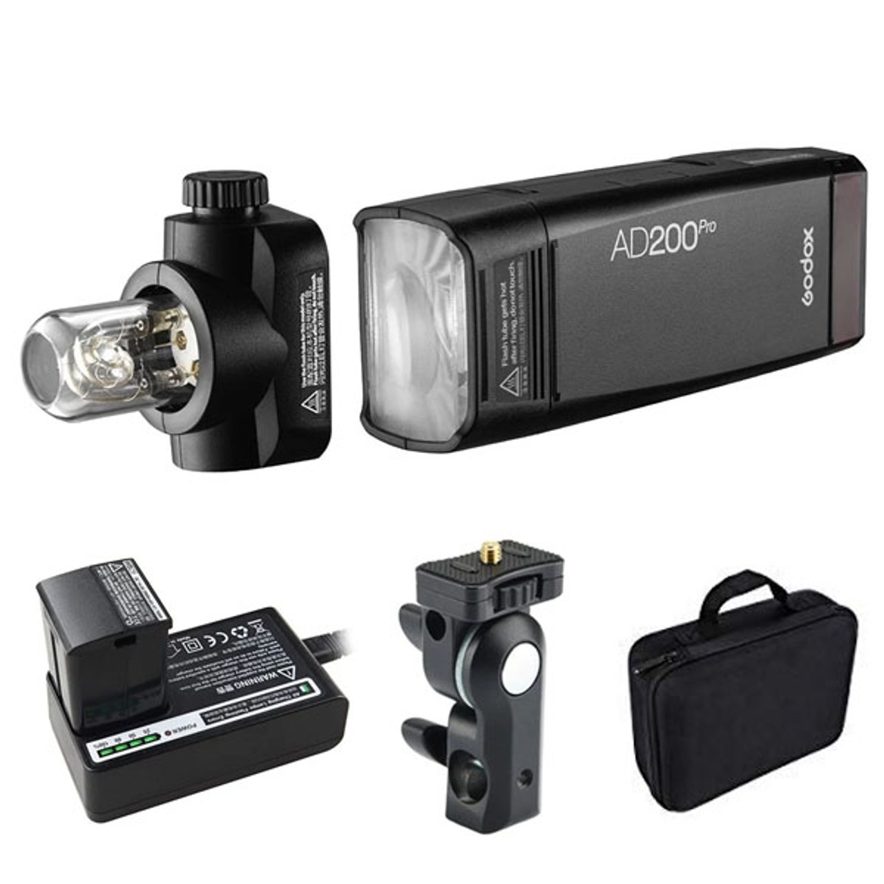 Godox AD200Pro TTL Pocket Flash with H200 Speedlight Flash Head at KEH  Camera