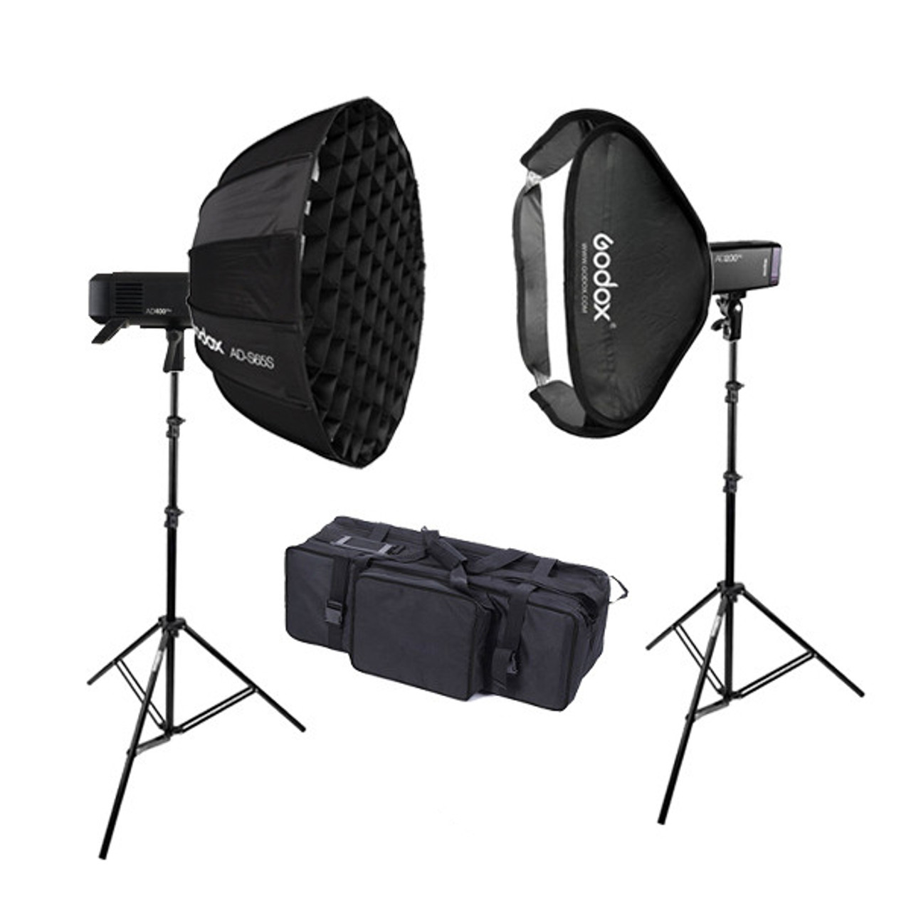 Bracket Godox AD-B2 montura Bowens para 2 flashes AD200Pro