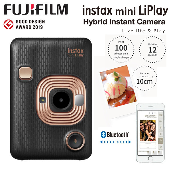 Fujifilm Instax Mini LiPlay Instant Camera (Elegant Black) 87098 Fujifilm Instax Mini LiPlay Instant Camera (Elegant Black) 87098