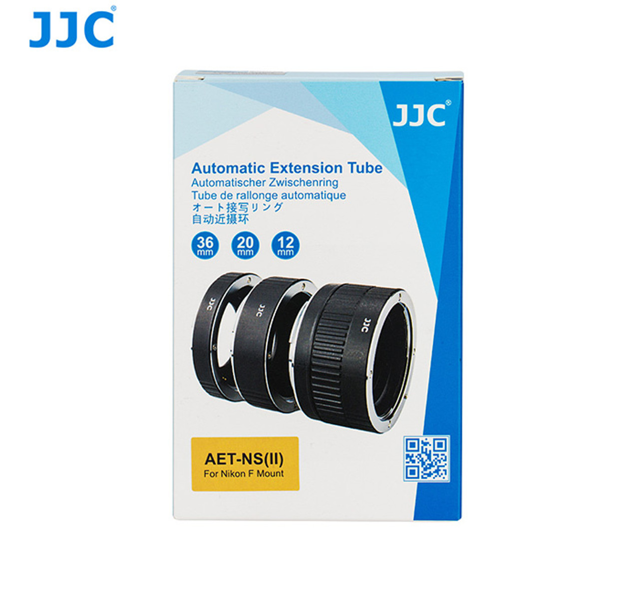 JJC AET-NKZII 2 Ring Auto-Focus AF Macro Extension Tube for Nikon