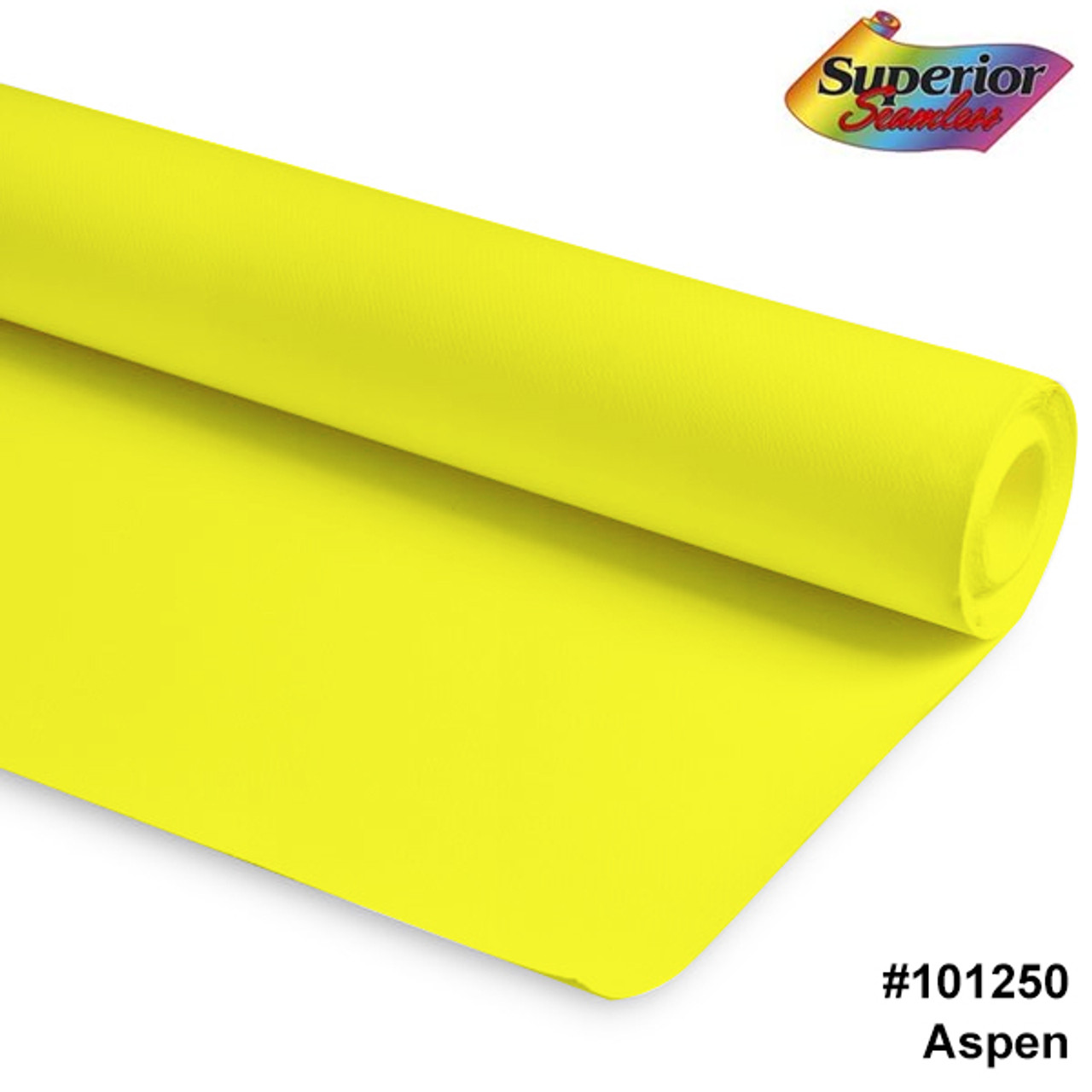 Superior Seamless 9' Paper Roll - Yellow Orange 35