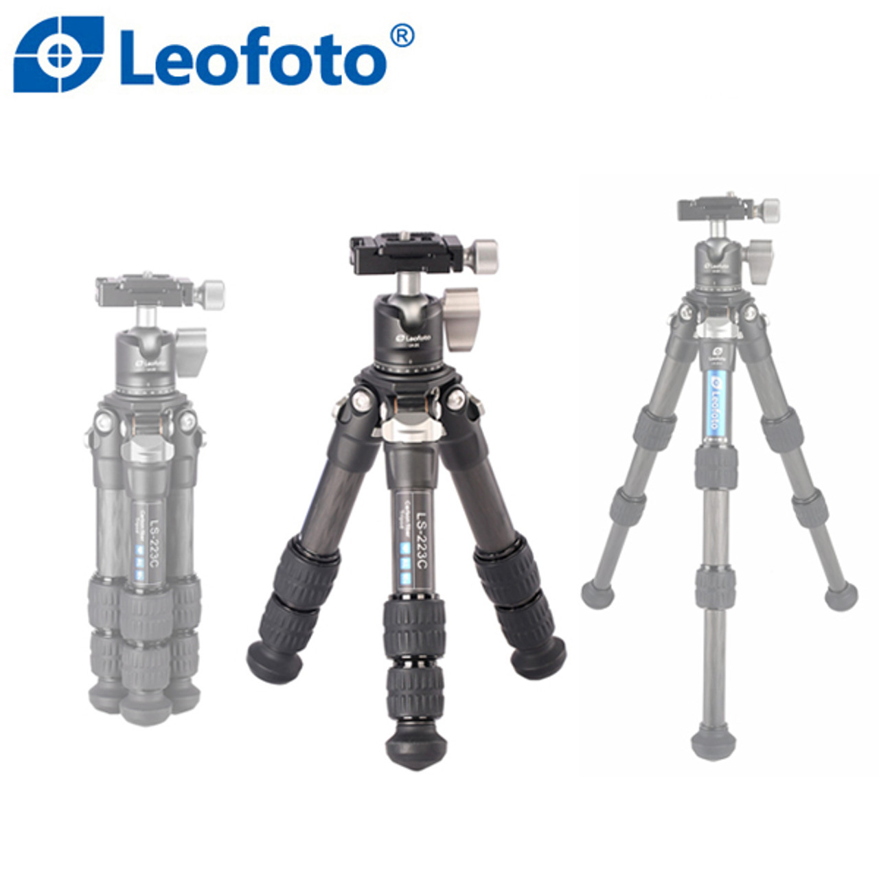 Leofoto LS-223C+LH-25 Ranger Series Compact Carbon Fibre Tripod