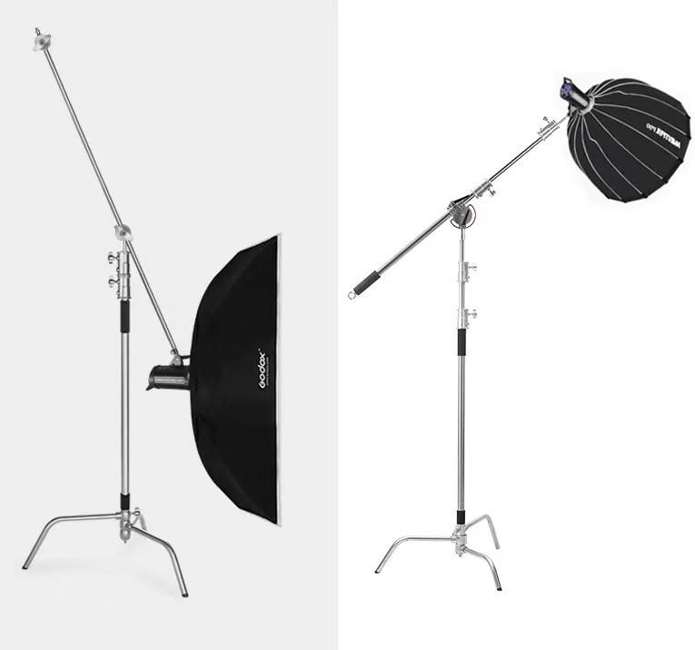Studio Boom Arm 1.2m Heavy Duty Metal C-Stand Light Extension Photo - Foto 1