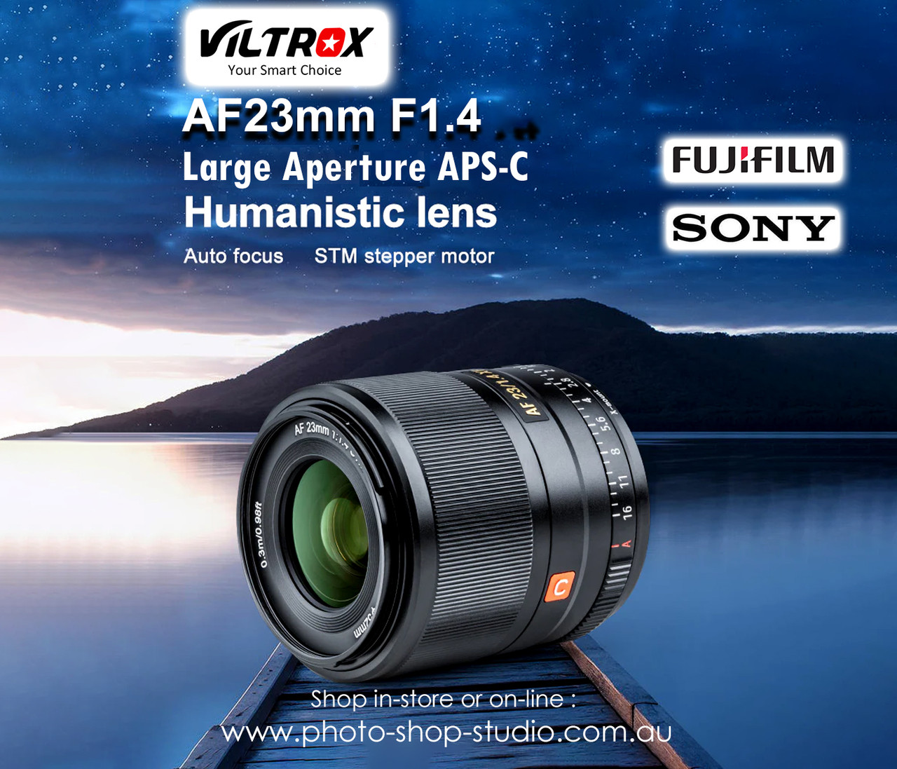 Viltrox AF 23mm F1.4 XF Auto Focus Prime Lens for Fujifilm X-mount