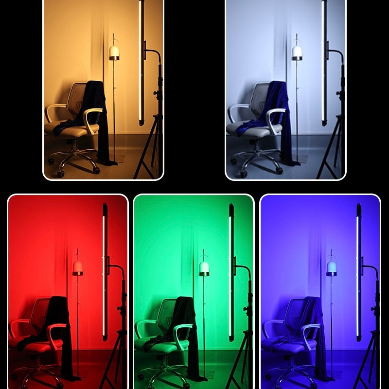 Luxceo 2x P120S 113cm 30W RGB LED Handheld Two Tube Light Stick Kit