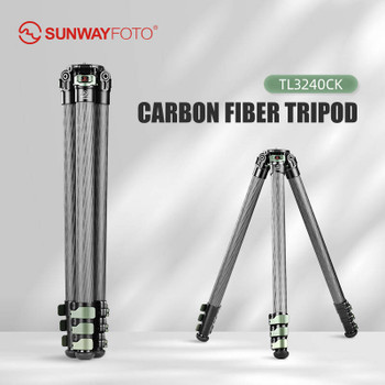 Sunwayfoto TL3240CK+XB-44DL Knight Carbon Fiber Flip Lock Travel Tripod with Low Profile Ball Head Kit