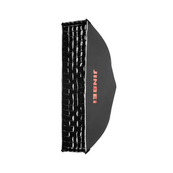  Jinbei KE 25 x 100 cm Quick Open Umbrella Strip Softbox with Grid 
