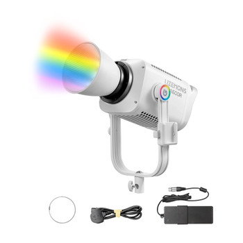 Godox 2x  LA600R Litemons 600W RGB COB LED Two Light Kit (1800K-10000K) (White Version)  