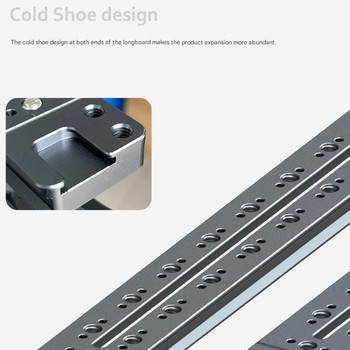 Leaplight LM3 46cm Aluminium Alloy Long Arca Swiss Quick Release Plate with Dual Cold Shoe 