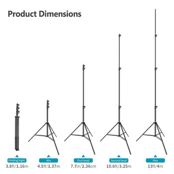 Fotolux SZ-J400T Heavy Duty Light Stand 4m tall ( Extra Large size )