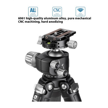 Leofoto LS-325C+LH-40R Ranger Series Large Carbon Fibre 5-section Twist Lock Tripod with Ball Head Kit 